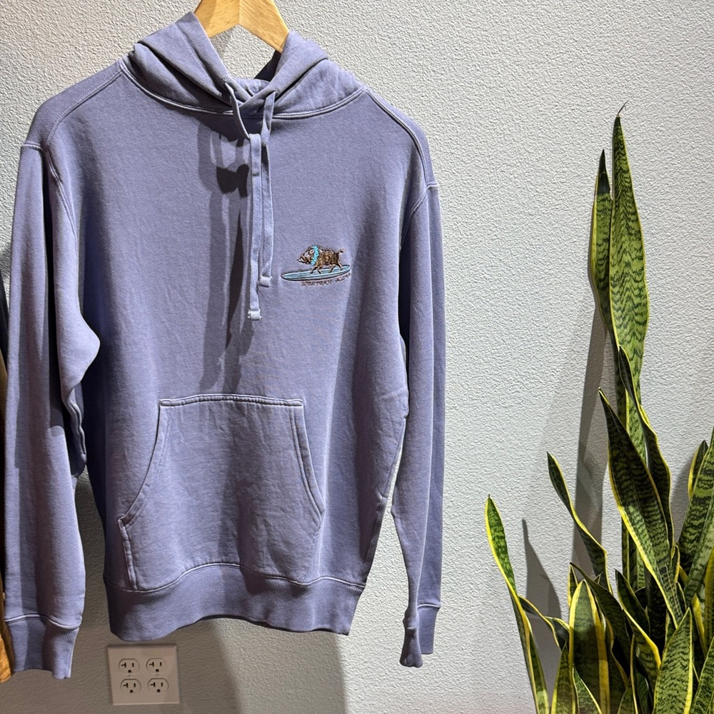 Men's Western Aloha Surfing Boar Hoodie